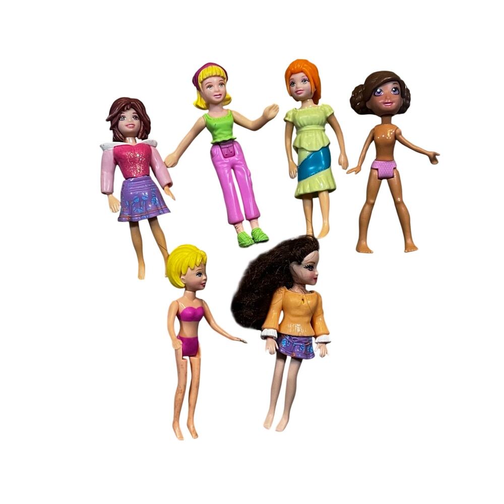 Vintage 2000’s Polly Pocket w McDonald Polly Pocket Collectible Figurine 6 Lot